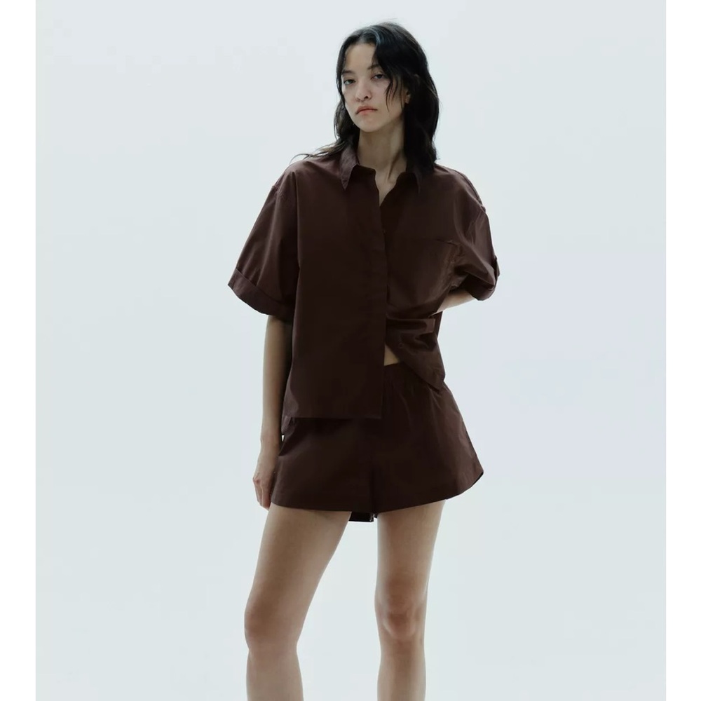 Poplin Mini Shorts